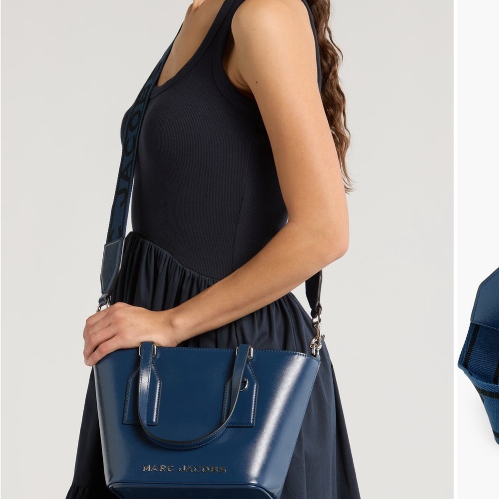 New Marc Jacobs small satchel azure Blue Tote Bag - Picture 10 of 12